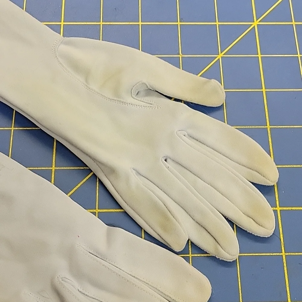 Vintage Pale Blue Ladies Long Gloves 26